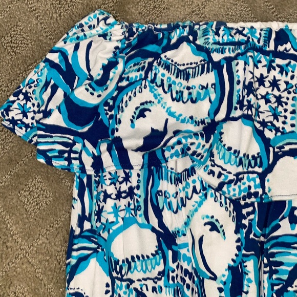 Lilly Pulitzer blue elephant jumpsuit XS - Picture 6 of 8